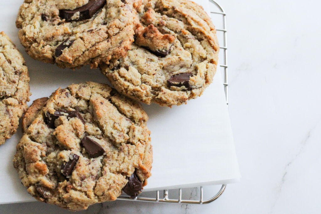 espresso toffee chocolate chip cookies