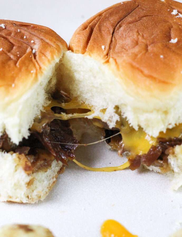 Roast and Cheddar Sliders